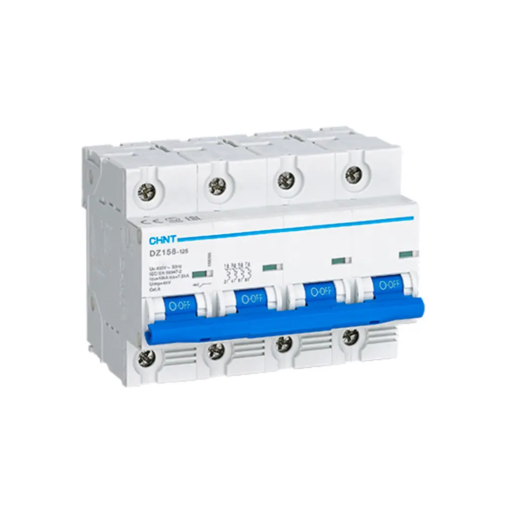 4×100 Interruptor Termomagnetico DZ158-125H 10Ka Chint