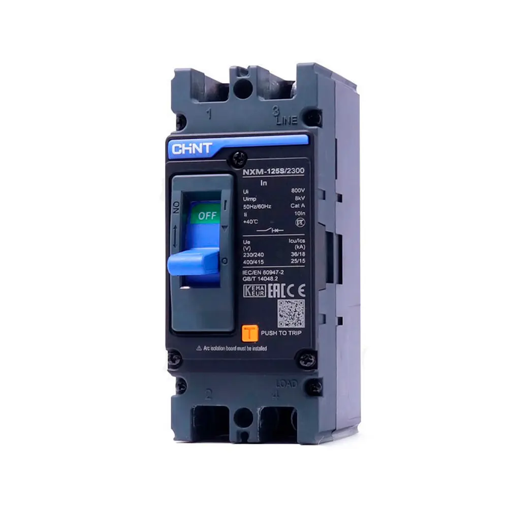 2P 100A Interruptor De Fuerza Fijo NXM-125S/2300 (Negro) Chint