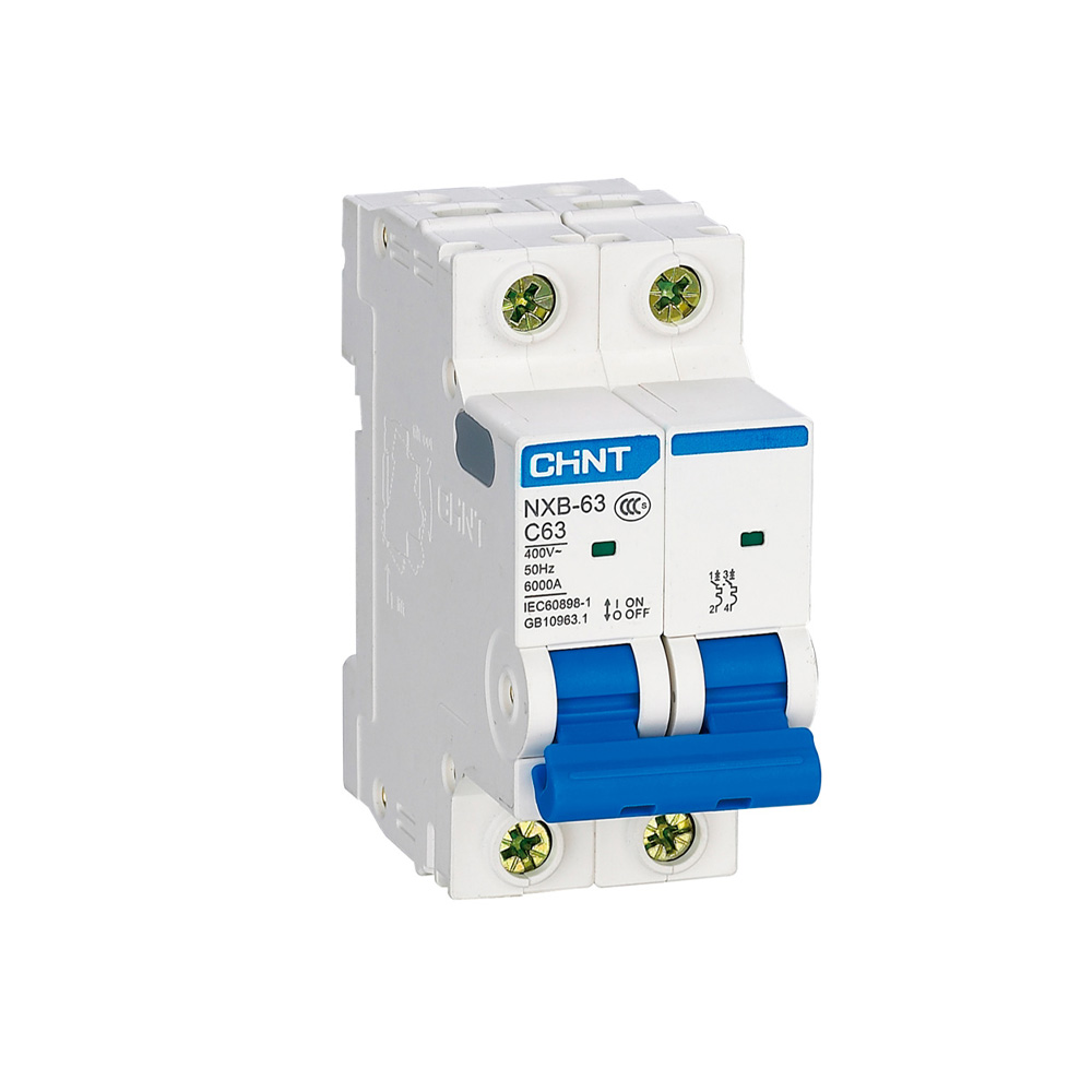 2×4 Interruptor Termomagnetico NXB-63 6Ka Curva C Chint