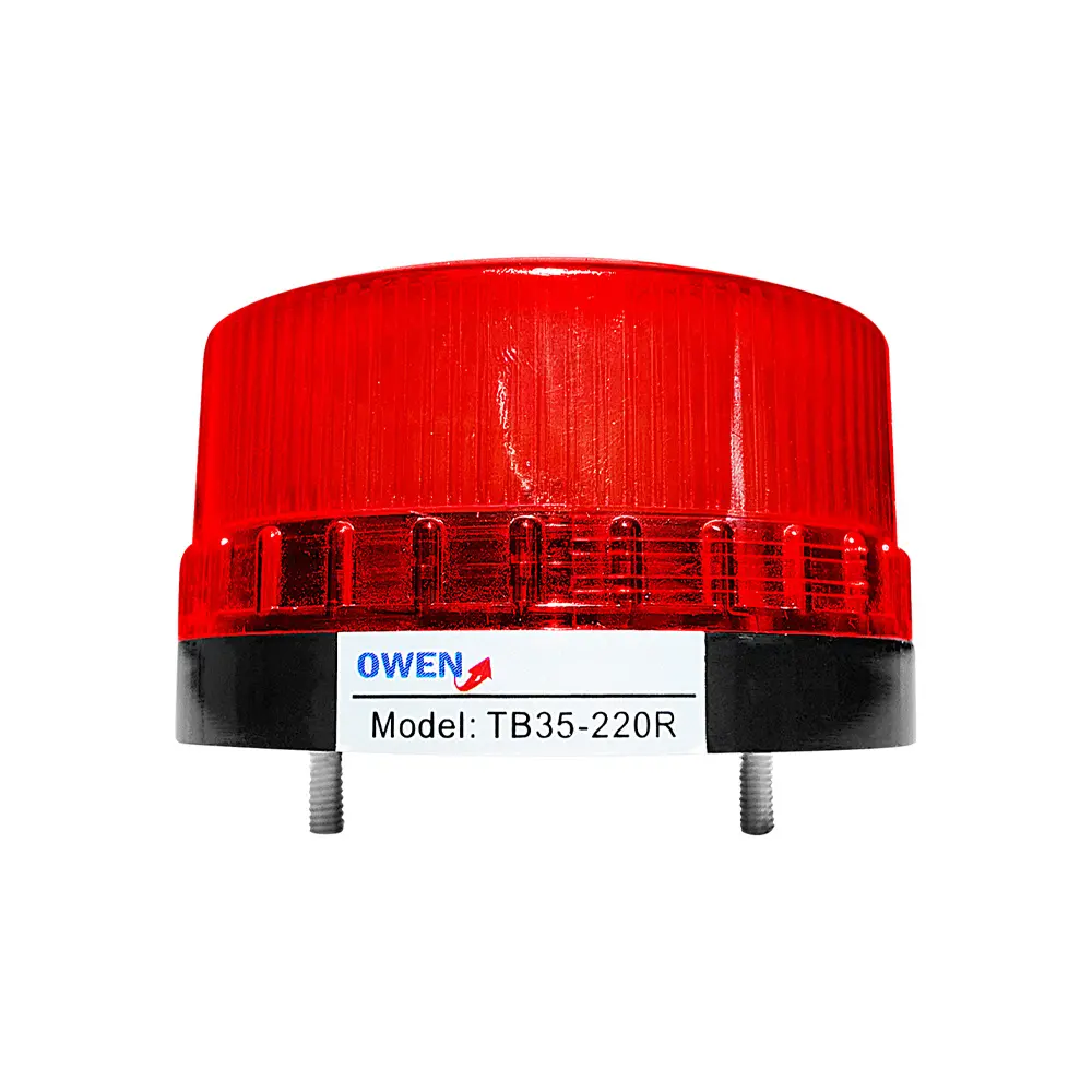 Circulina Led Rojo 220VAC Sin Sonido TB1101-220R Owen